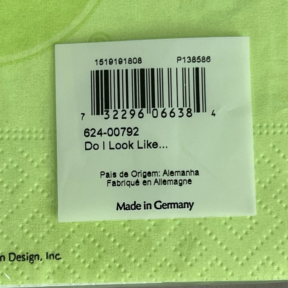 Funny Cocktail Napkins Retro Bikini Woman Do I Look Like I Give a Rat's Ass New